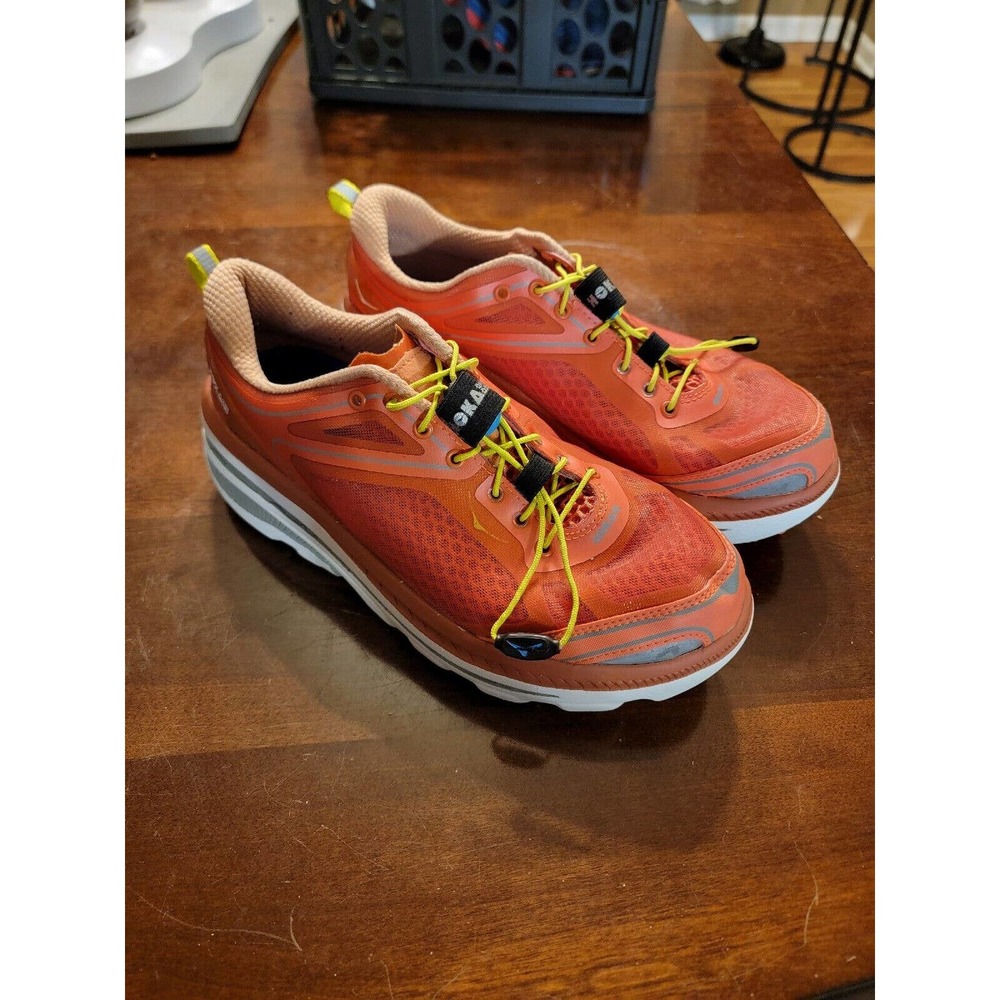 Hoka One One Bondi 3 Athletic Running Shoes Women's Size 8.5 Coral Citrus